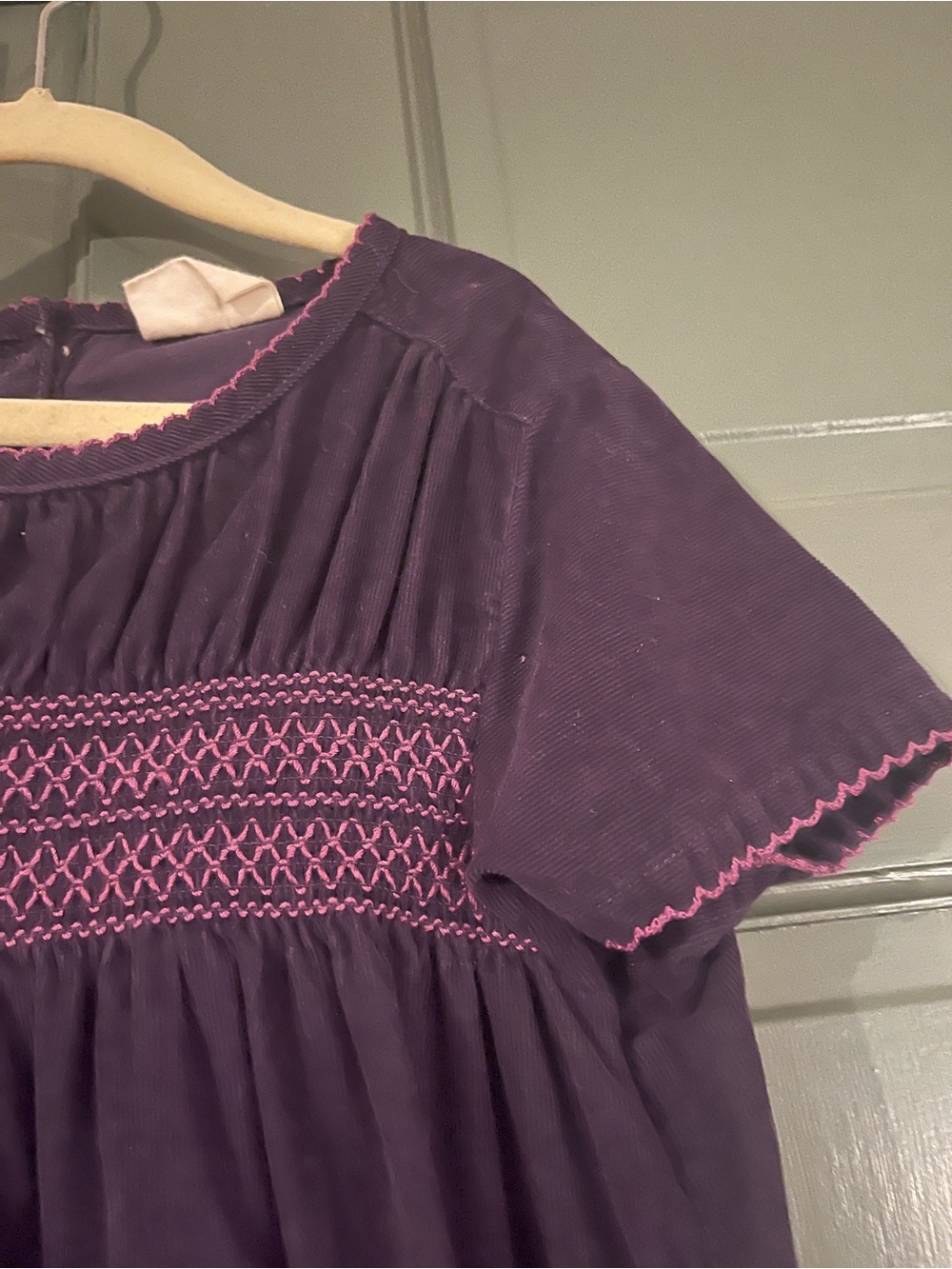 Girls purple mini Boden dress - Picture 2 of 6